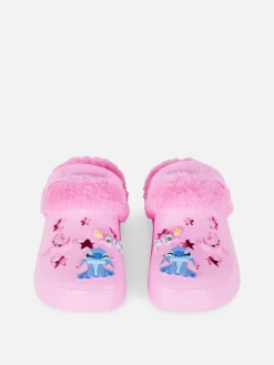Niños Primark Zapatillas De Estar En Casa|Zuecos De Pelo De Stitch De Disney