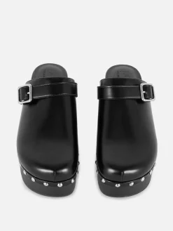 Mujer Primark Tacones|Zuecos Gruesos De Tacón Con Tachuelas De Rita Ora